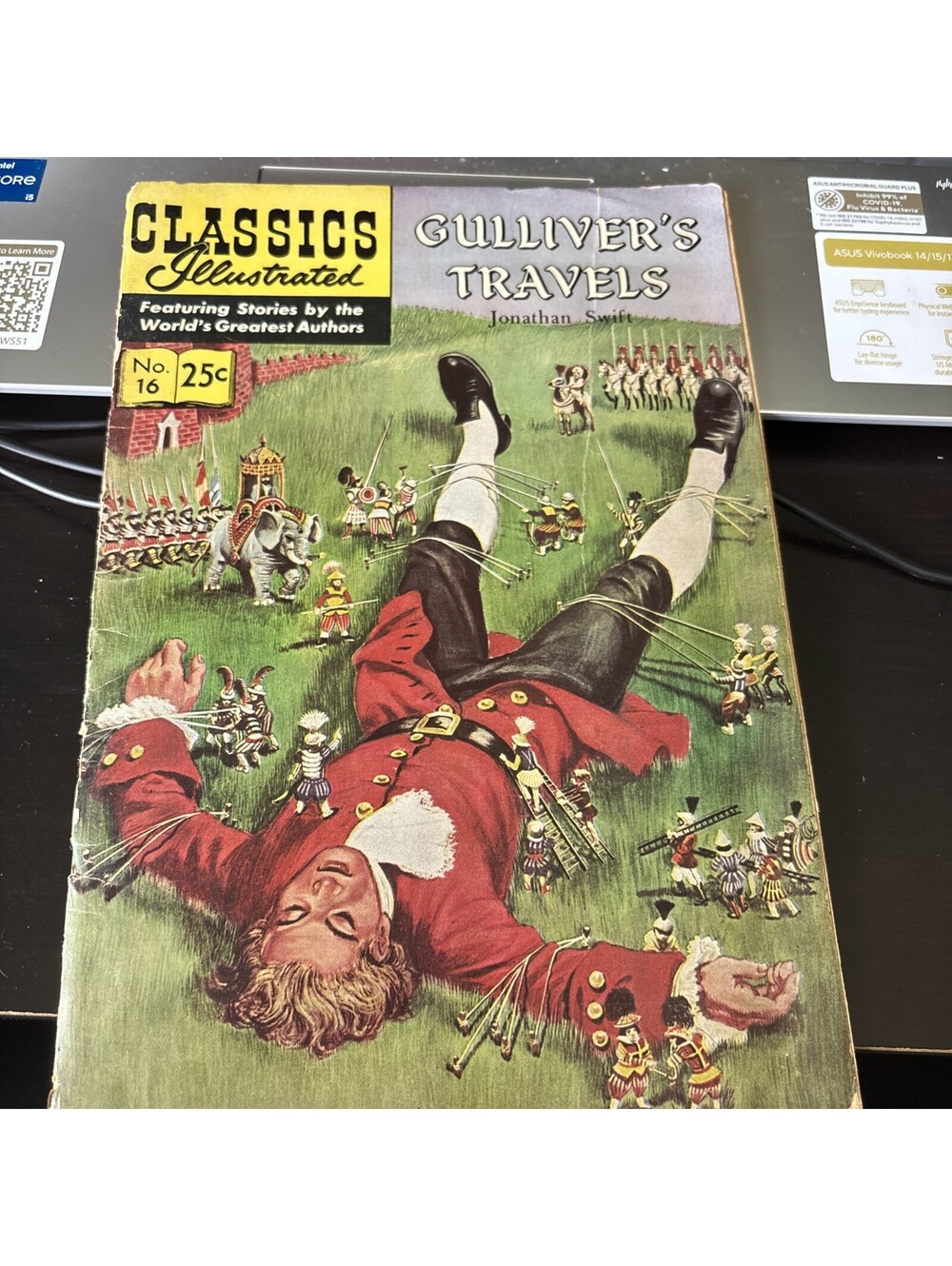 CLASSIC ILLUSTRATED GULLIVER's TRAVELS BY JONATHAN SWIFT  VINTAGE1965 COMIC BOOK